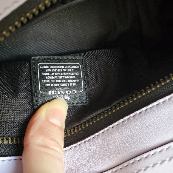 NWT COACH x Arianna Grande Kiti Swagger 20 lilac - Picture 11 of 16